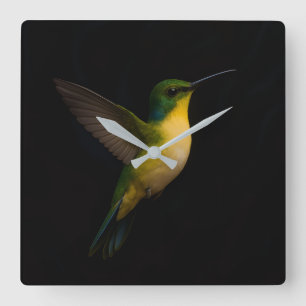 Horloge murale Black 4 Luxe avec oiseau volant