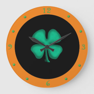Horloge murale Black Irish Circle