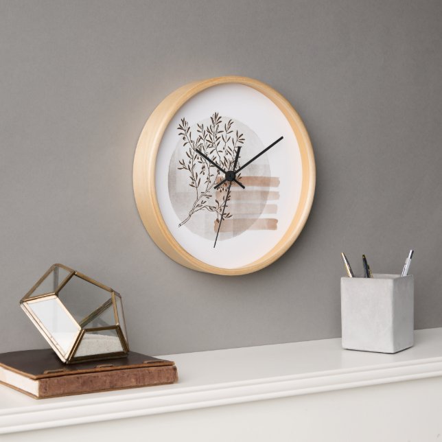 Horloge murale Boho Art - Embrassez le style bohèm (Bureau)