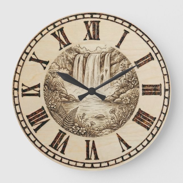 Horloge murale cascade (Recto)