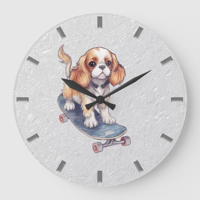Horloge murale Cavalier King Charles Spaniel (Recto)