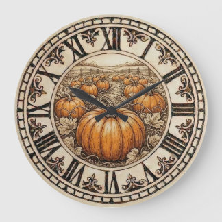 Horloge murale - Citrouille 