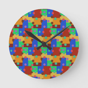 Horloge murale colorée de l'école