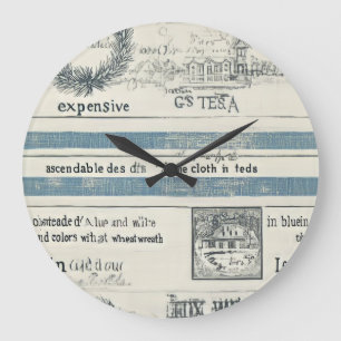 Horloge murale côtière avec détails nautiques