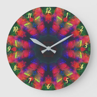 Horloge murale couleur Psychédélique rétro Boho