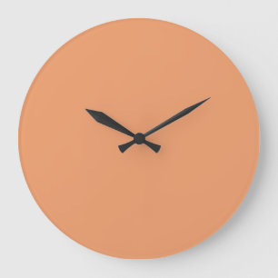 Horloge murale couleur solide - Coral Peach