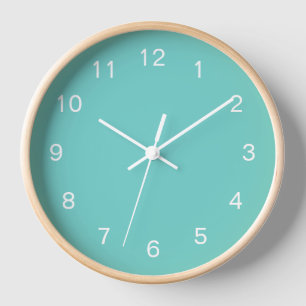Horloge murale couleur verre marin