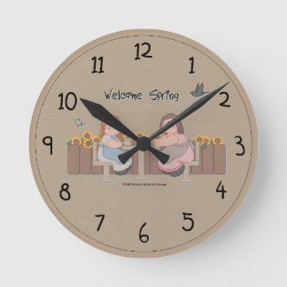 Horloge murale Country Spring Friends
