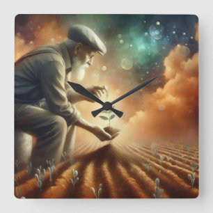 Horloge murale "Croissance éternelle"