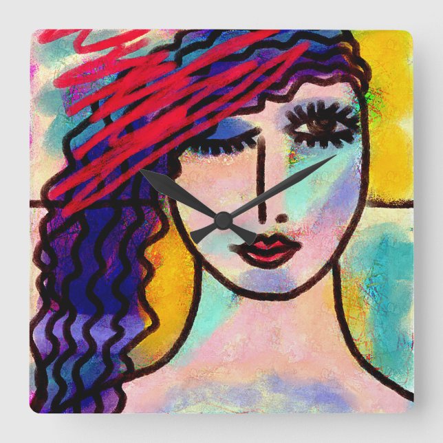 Horloge murale d'art Abstrait (Recto)