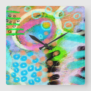 Horloge murale d'art Abstrait unique