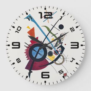 Horloge murale d'art Bauhaus bleu de Kandinsky