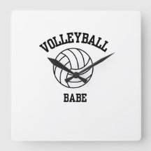 Horloge murale d'art de volleyball