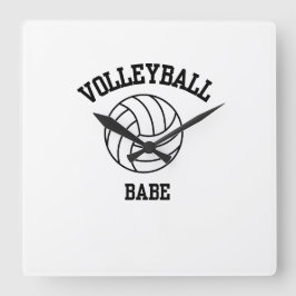 Horloge murale d'art de volleyball