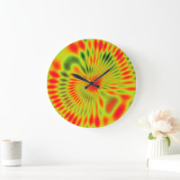 Horloge murale d'art mandala de mécanique quantiqu