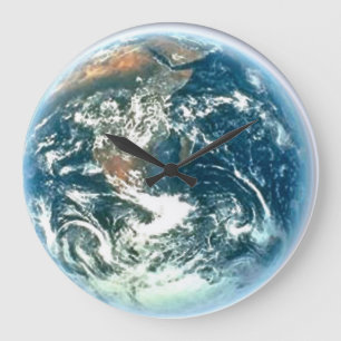 Horloge murale d'astronomie de la terre et de ciel