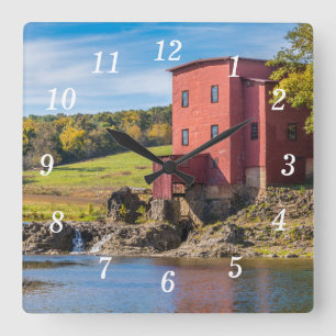 Horloge murale d'automne Dillard Mill