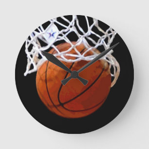 Horloge murale de basket-ball
