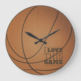 Horloge murale de basketball