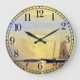 Horloge murale de bateau de mer de voilier de