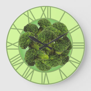 Horloge murale de brocoli