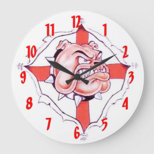 Horloge murale de Bulldog anglais