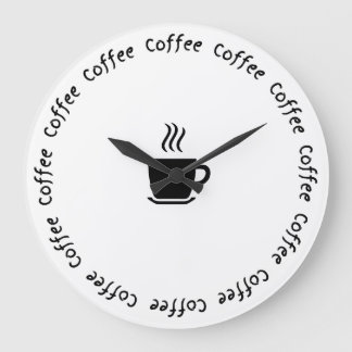 Horloge murale de café amusante - "Coffee O’Clock"
