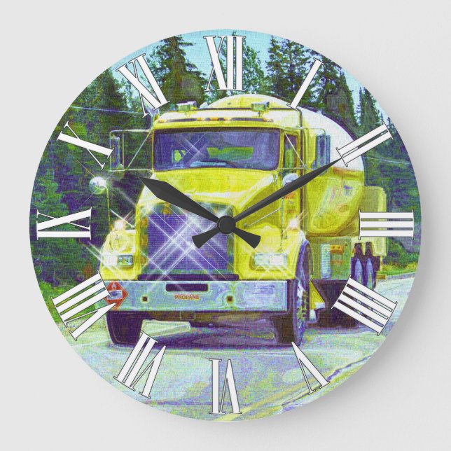 Horloge murale de camion-citerne aspirateur de (Recto)