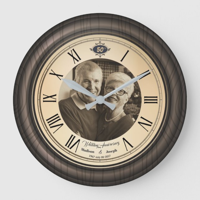 horloge murale de chiffres romains d'anniversaire (Recto)