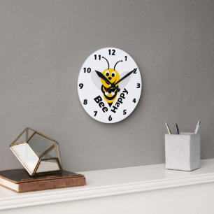 Horloge murale de conception d'abeilles