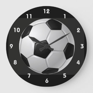 Horloge murale de conception de balle de football
