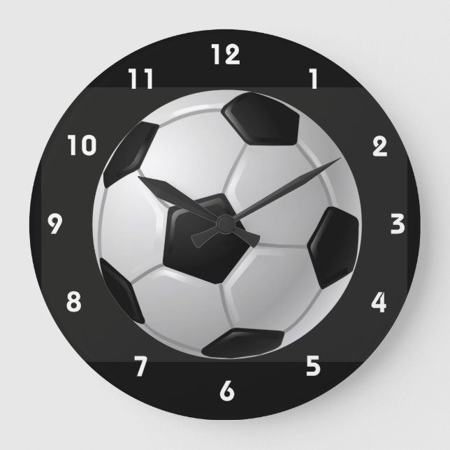 Horloge murale de conception de balle de football (Recto)