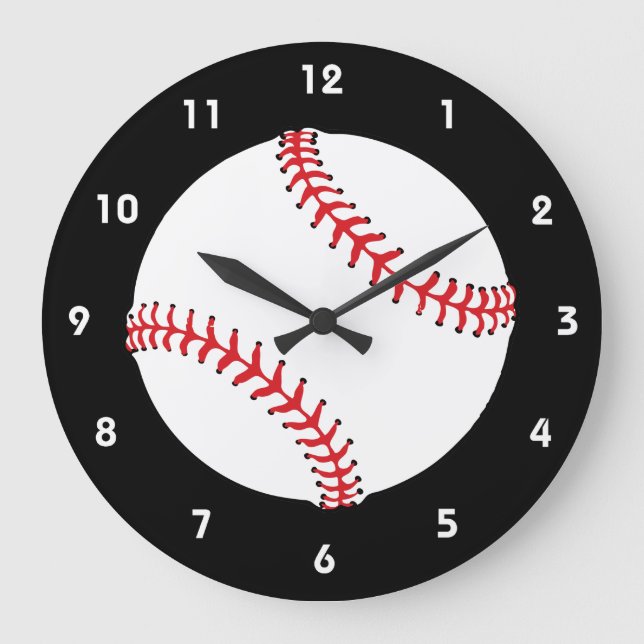 Horloge murale de conception de base-ball (Recto)