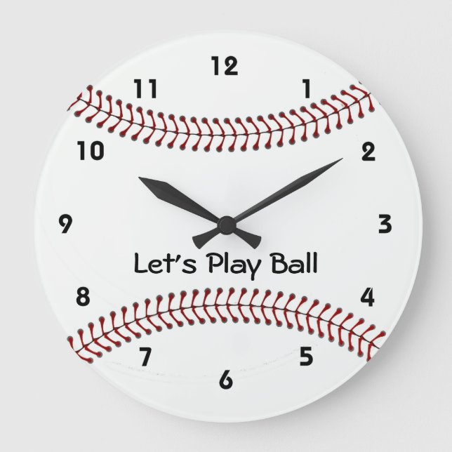 Horloge murale de conception de base-ball (Recto)