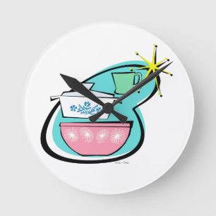 Horloge murale de conception de produits de cuisin