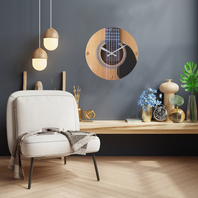 Horloge murale de conception guitare (Créateur téléchargé)