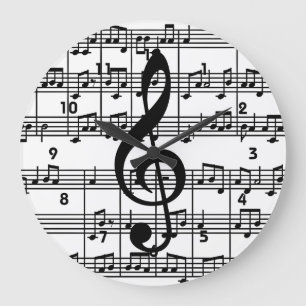 Horloge murale de conception musicale