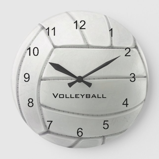 Horloge murale de conception volleyball (Recto)