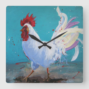 Horloge murale de coq