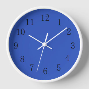 Horloge murale de cuisine de couleur de bleu