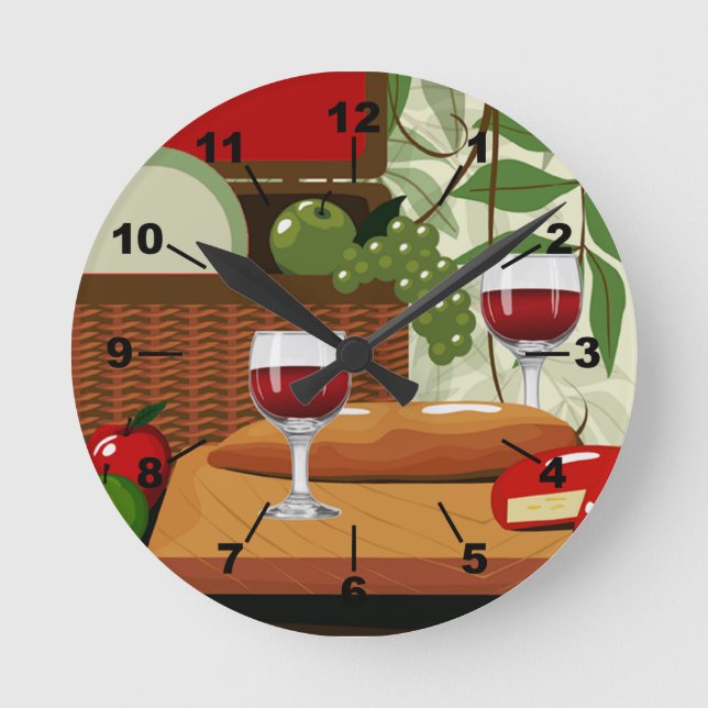 Horloge murale de cuisine italienne (Recto)