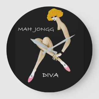 Horloge murale de diva d'heure-milliampère Jongg