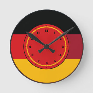 Horloge murale de drapeau de l'Allemagne