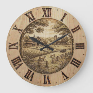 Horloge murale de ferme