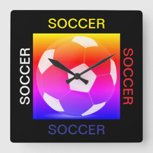 Horloge murale de football