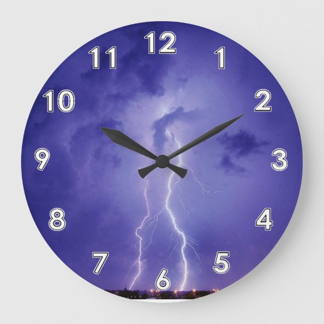 Horloge murale de foudre (Recto)