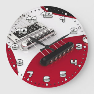 Horloge murale de guitare électrique