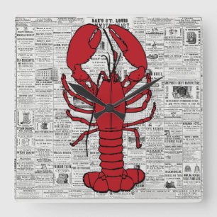 Horloge murale de homard