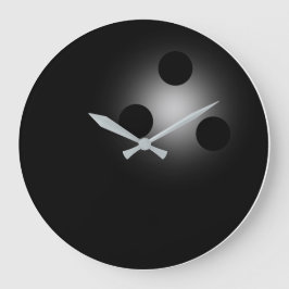 Horloge murale de la balle noire sans nombre