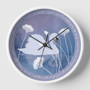 Horloge murale de la chanson de cygne